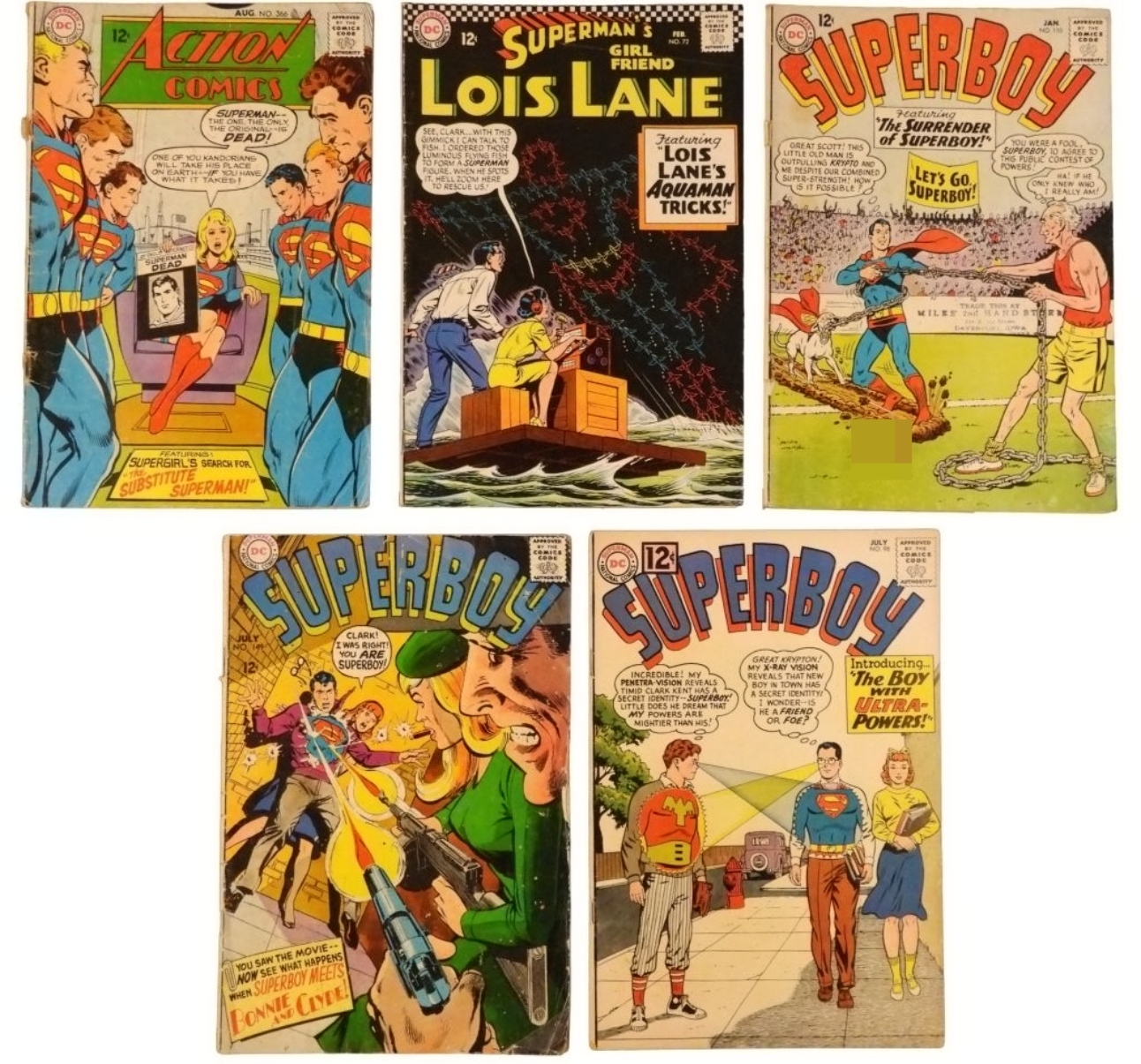 5-Superboy 12c DC Comic Lot