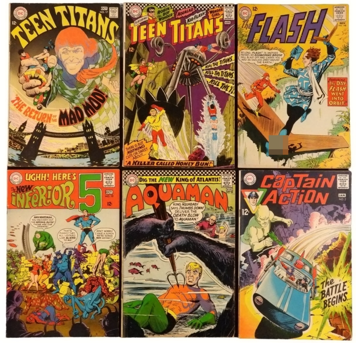 6-Silver Age DC Comic Lot