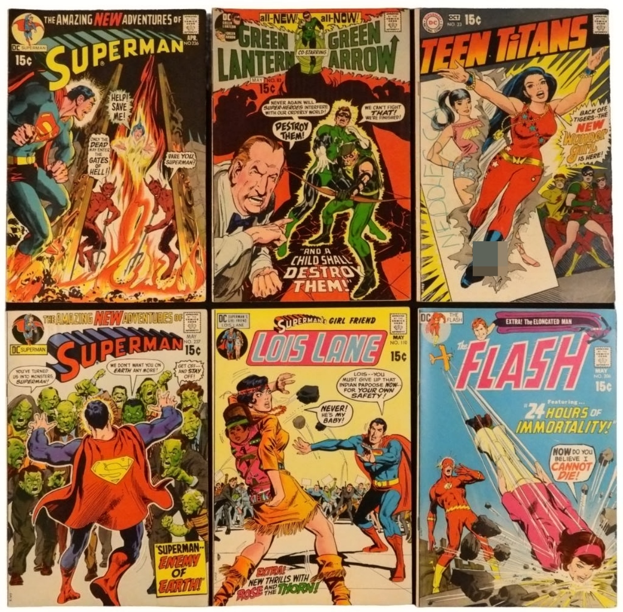 6-DC Comic 15c Issues