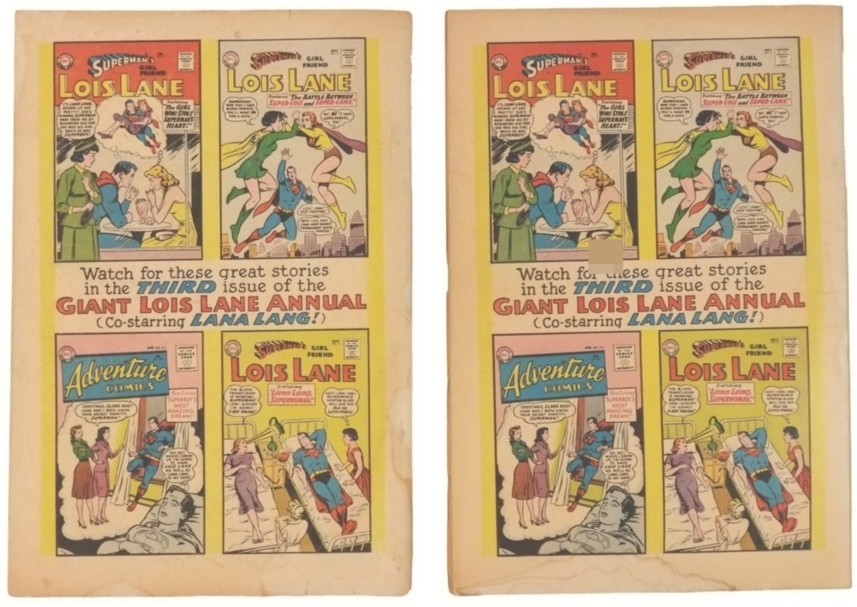 (2) 1964 Superman Annual #1 Issues