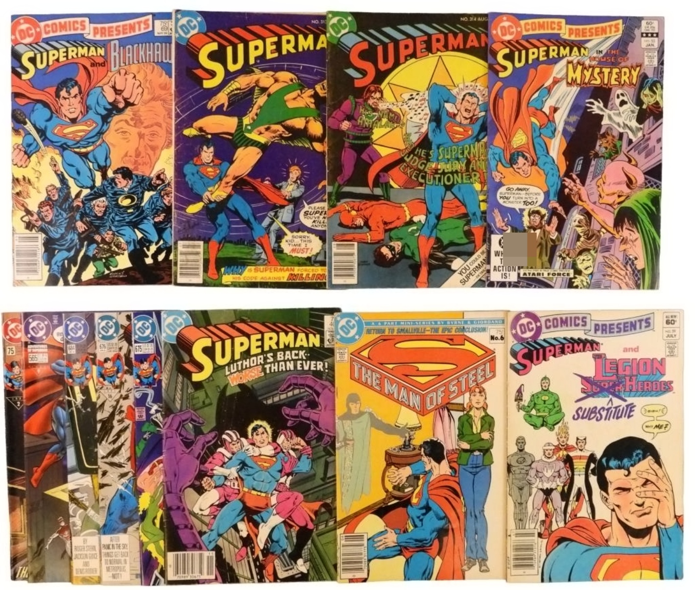 12-Superman Comic Lot