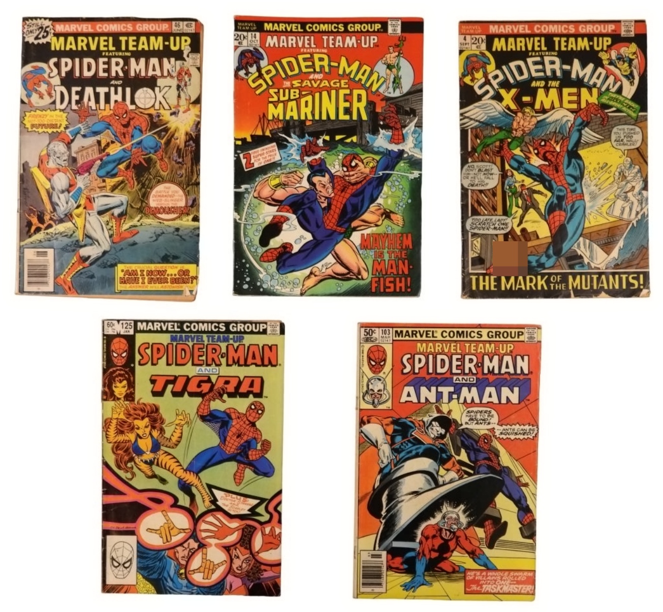 5-Marvel Team-up Comics