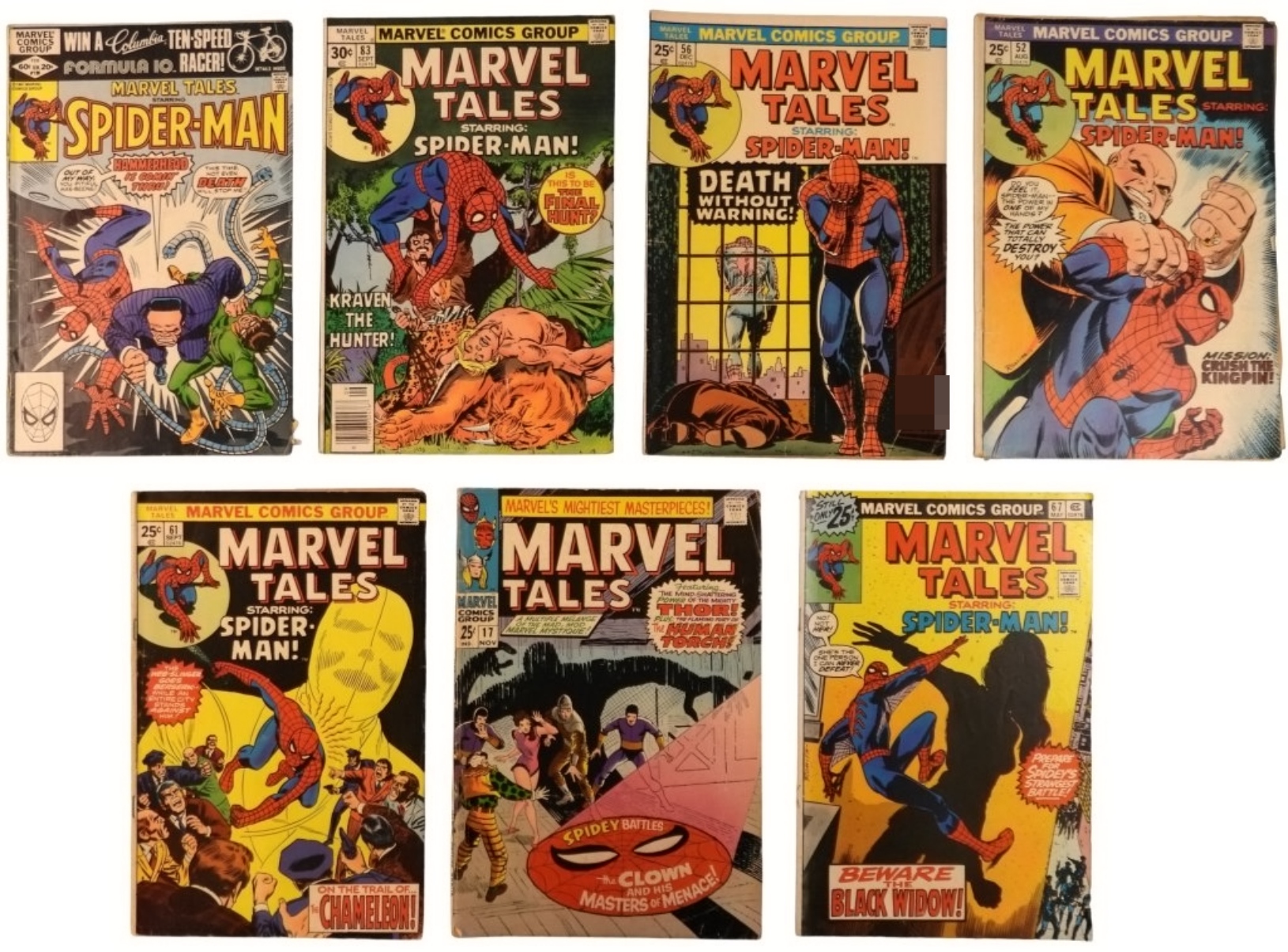 7-Marvel Tales Comic Lot