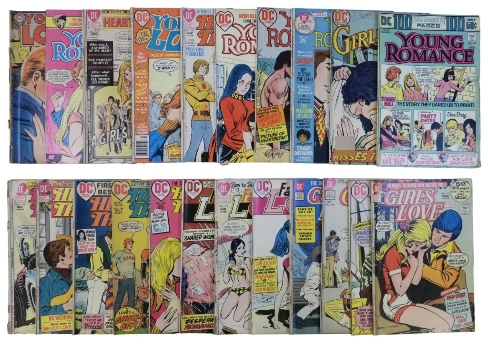 22-Love Romance Comics DC Lot