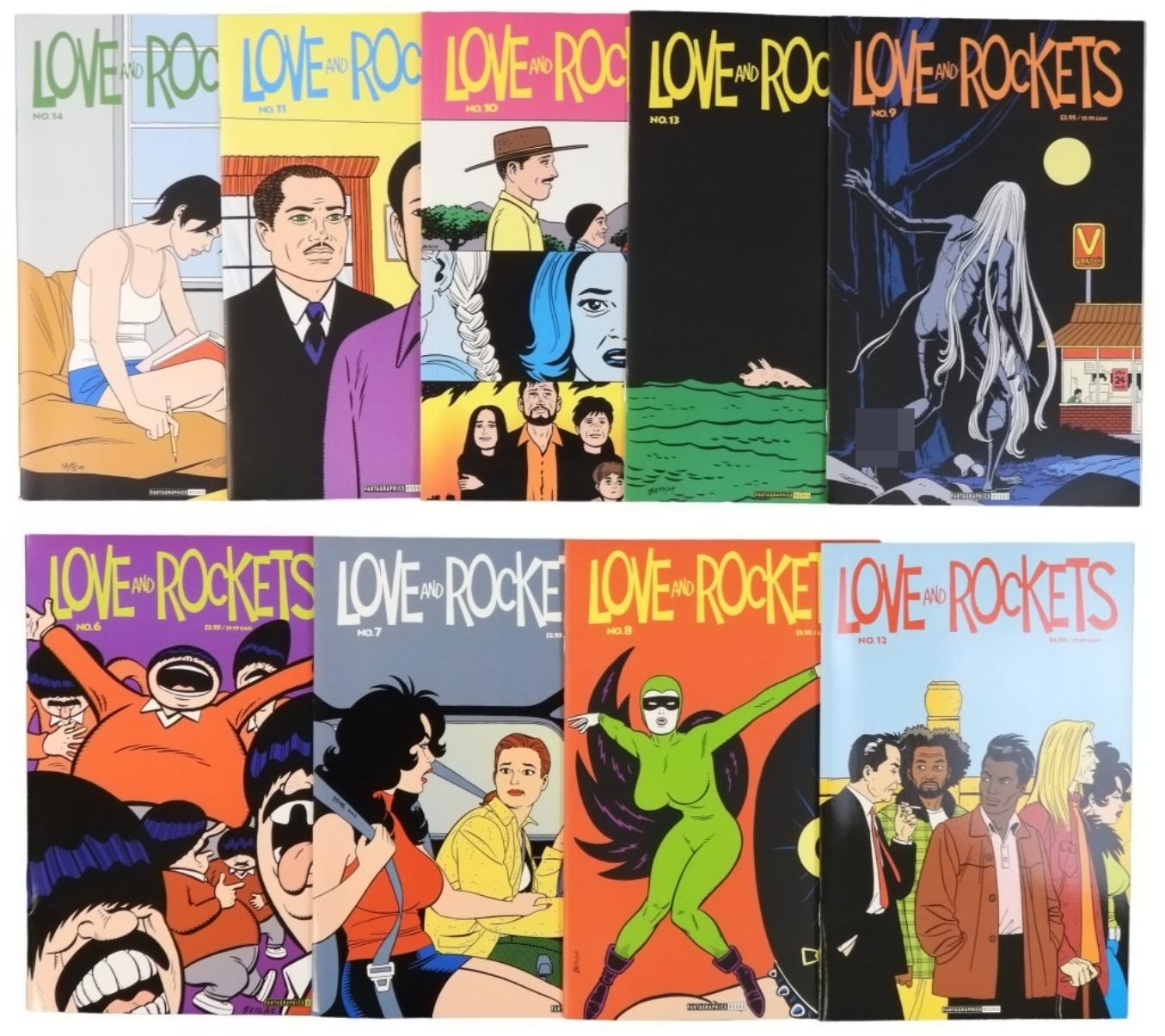 9-Love and Rockets Fantagraphics Lot