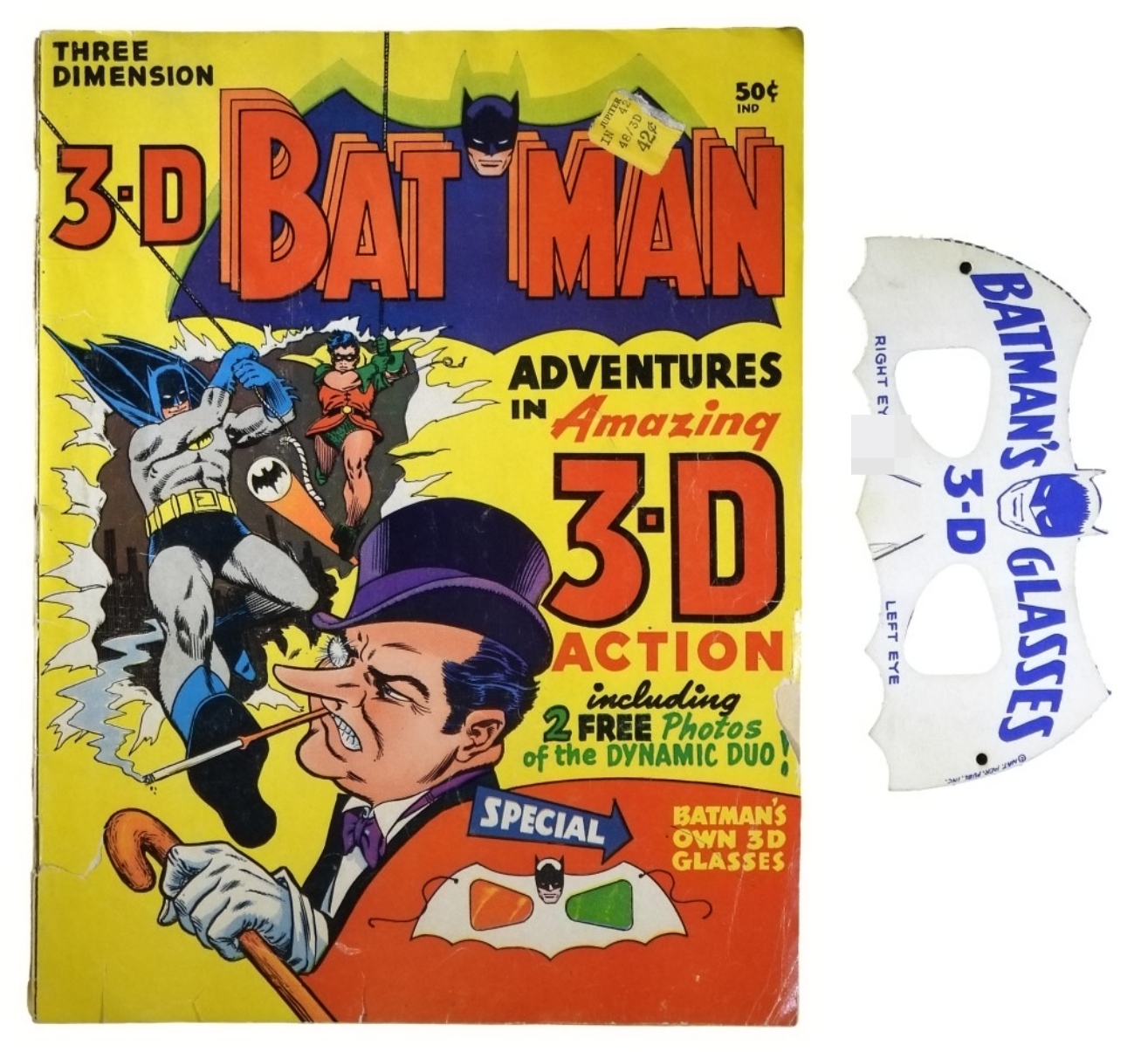 3-D Batman 1966 Comic w/Glasses