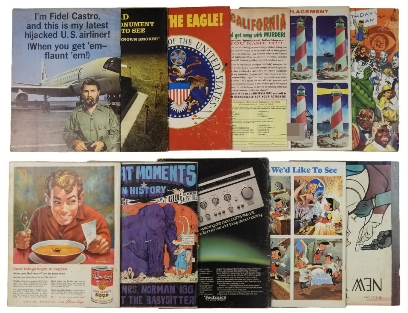 11-Mad Magazine & Natl Lampoon Lot
