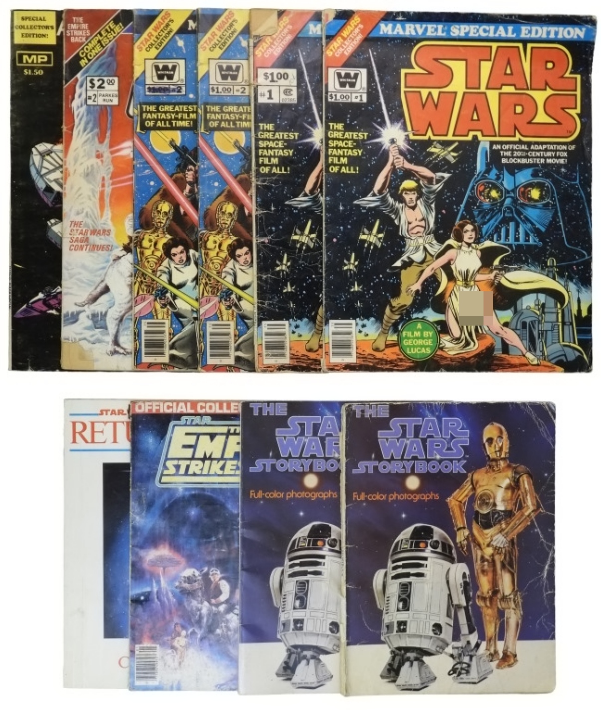 Star Wars Lot; (6) Marvel Special Ed plus