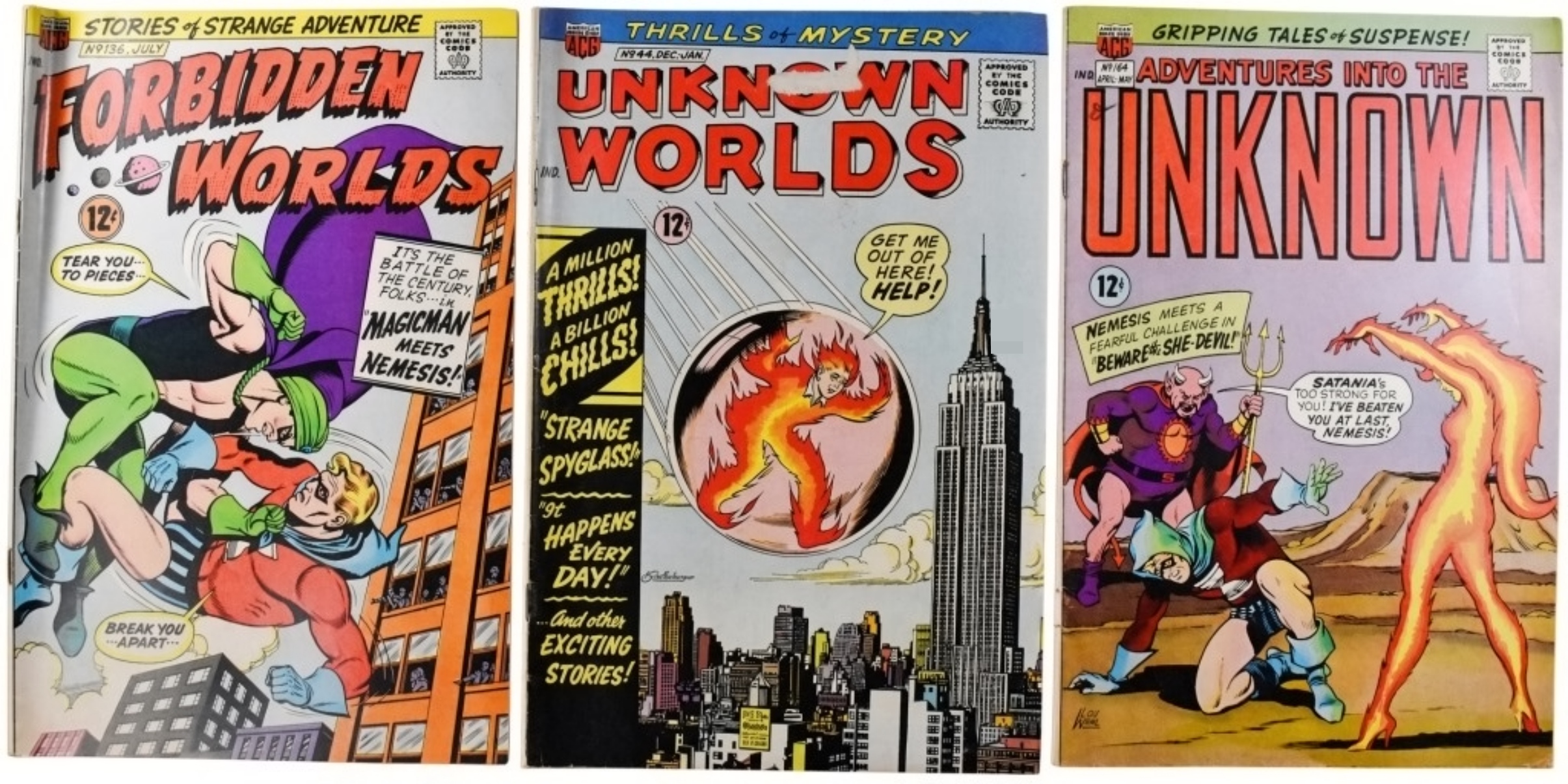 3-Silver Age Unkown & Forbidden Worlds