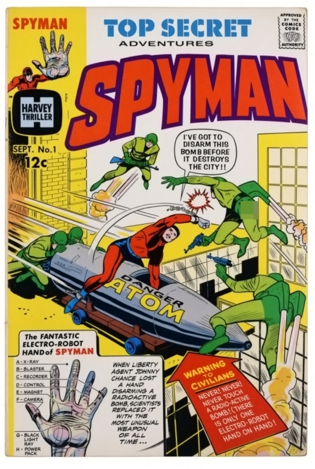 1966 Spyman #1 Comic
