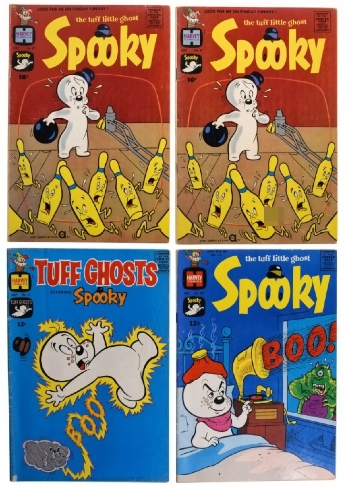 4-Spooky Harvey Comics 10c & 12c