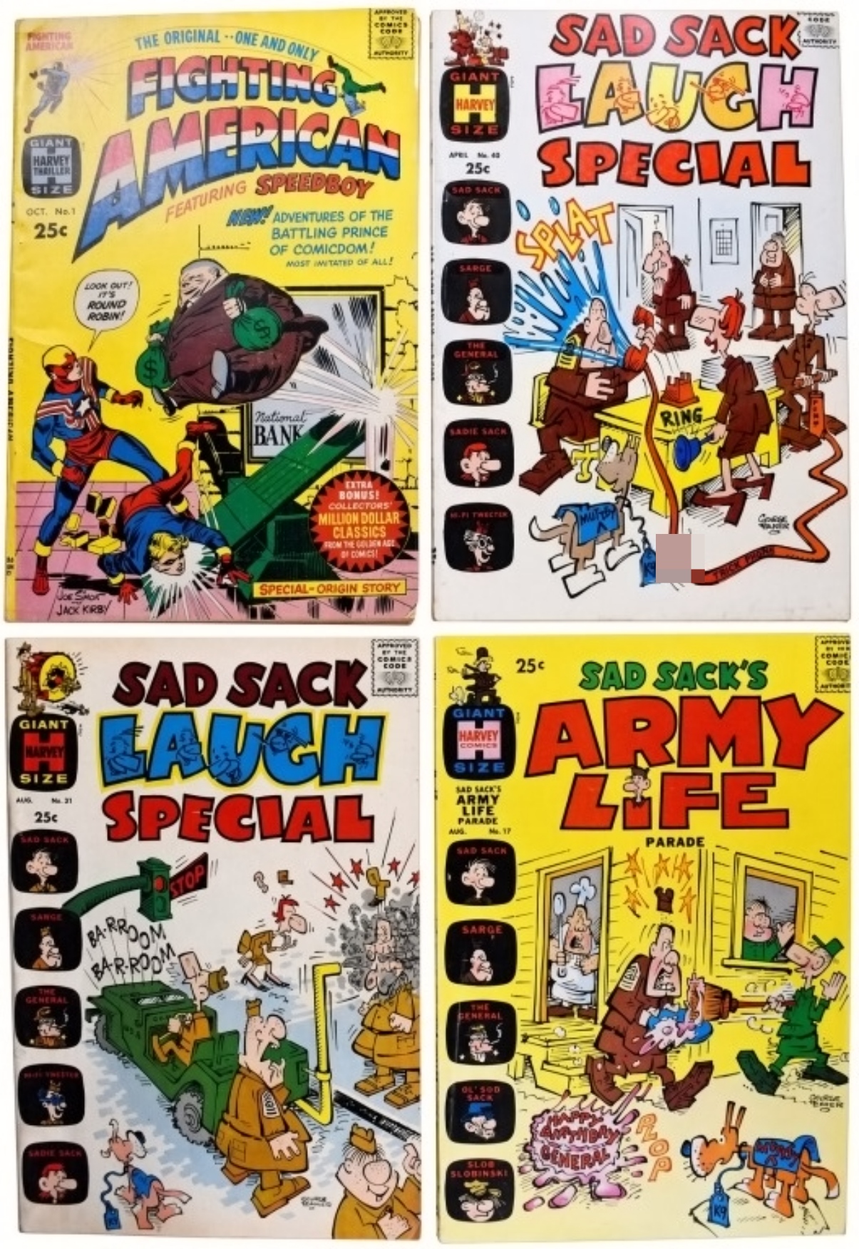 4-Harvey Giant 1960s with #1 Issue