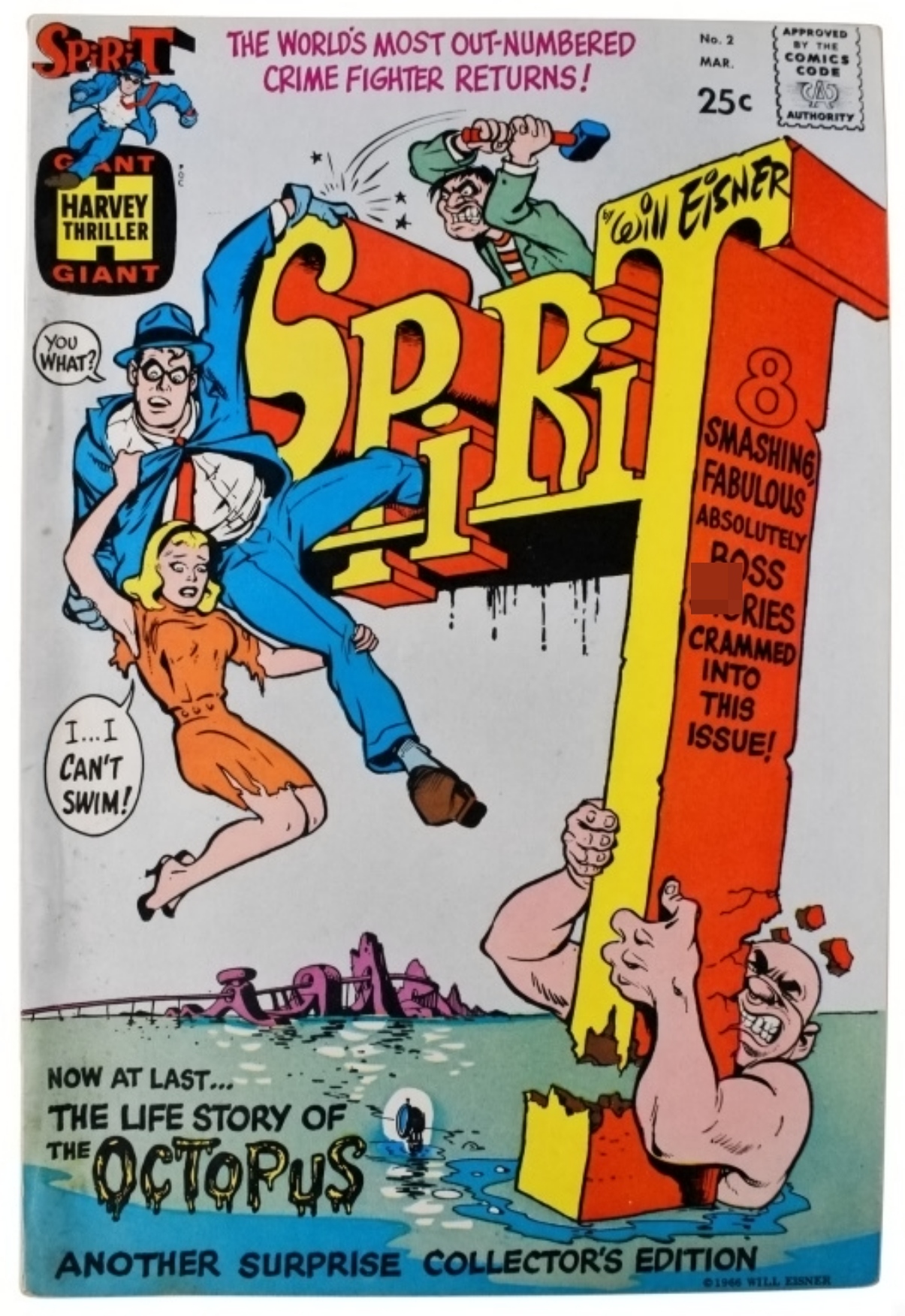 1967 Spirit #2 Harvey Comic