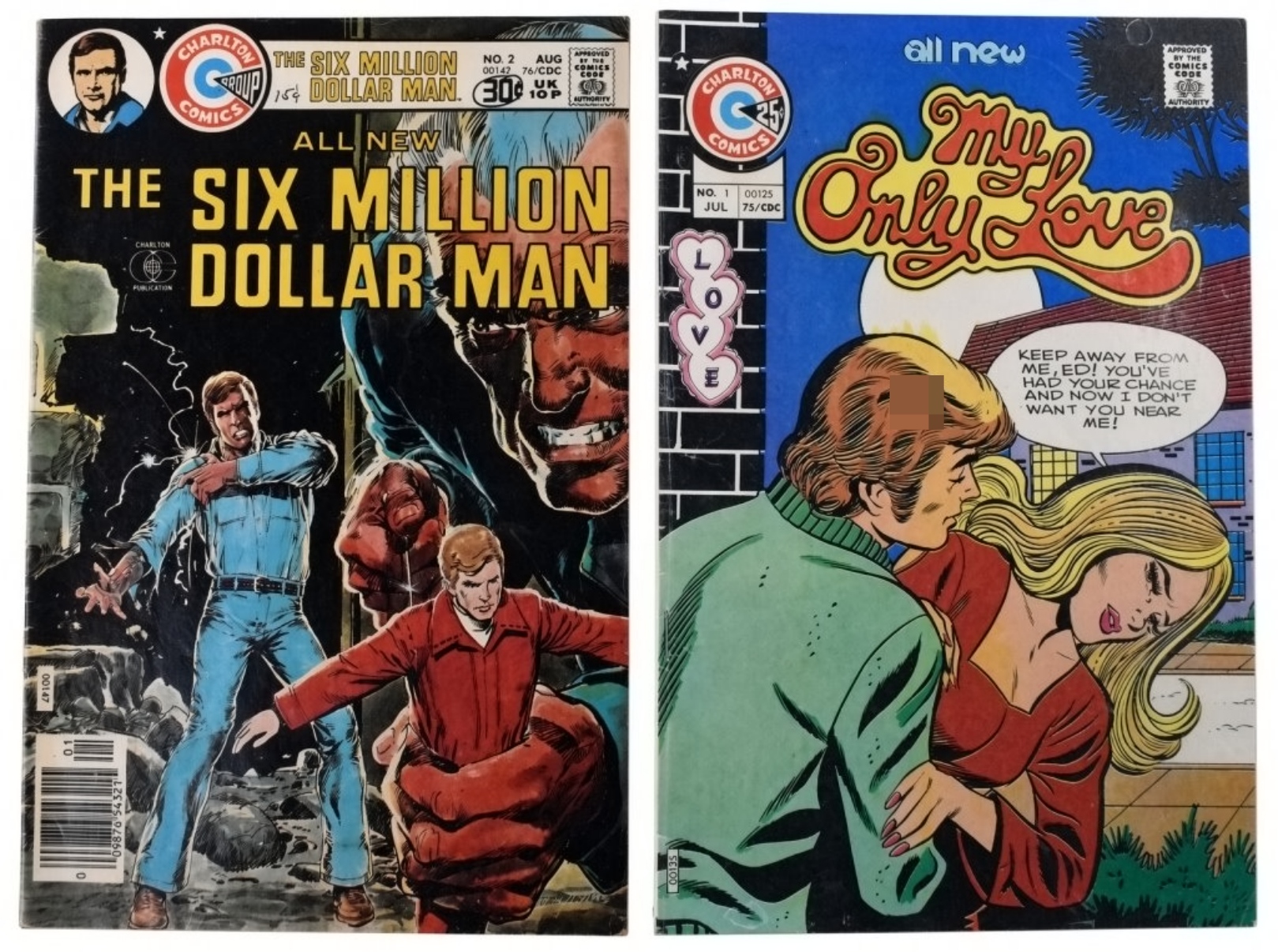 2-Charlton Key Comics 1970's