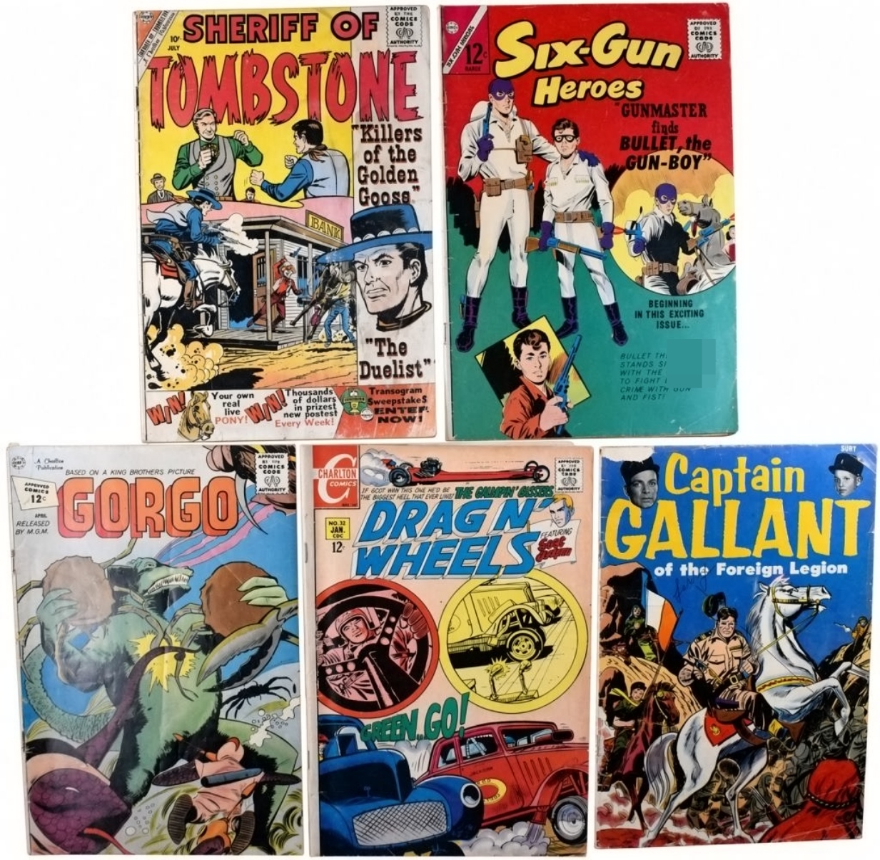 5-Charlton Vtg Comics
