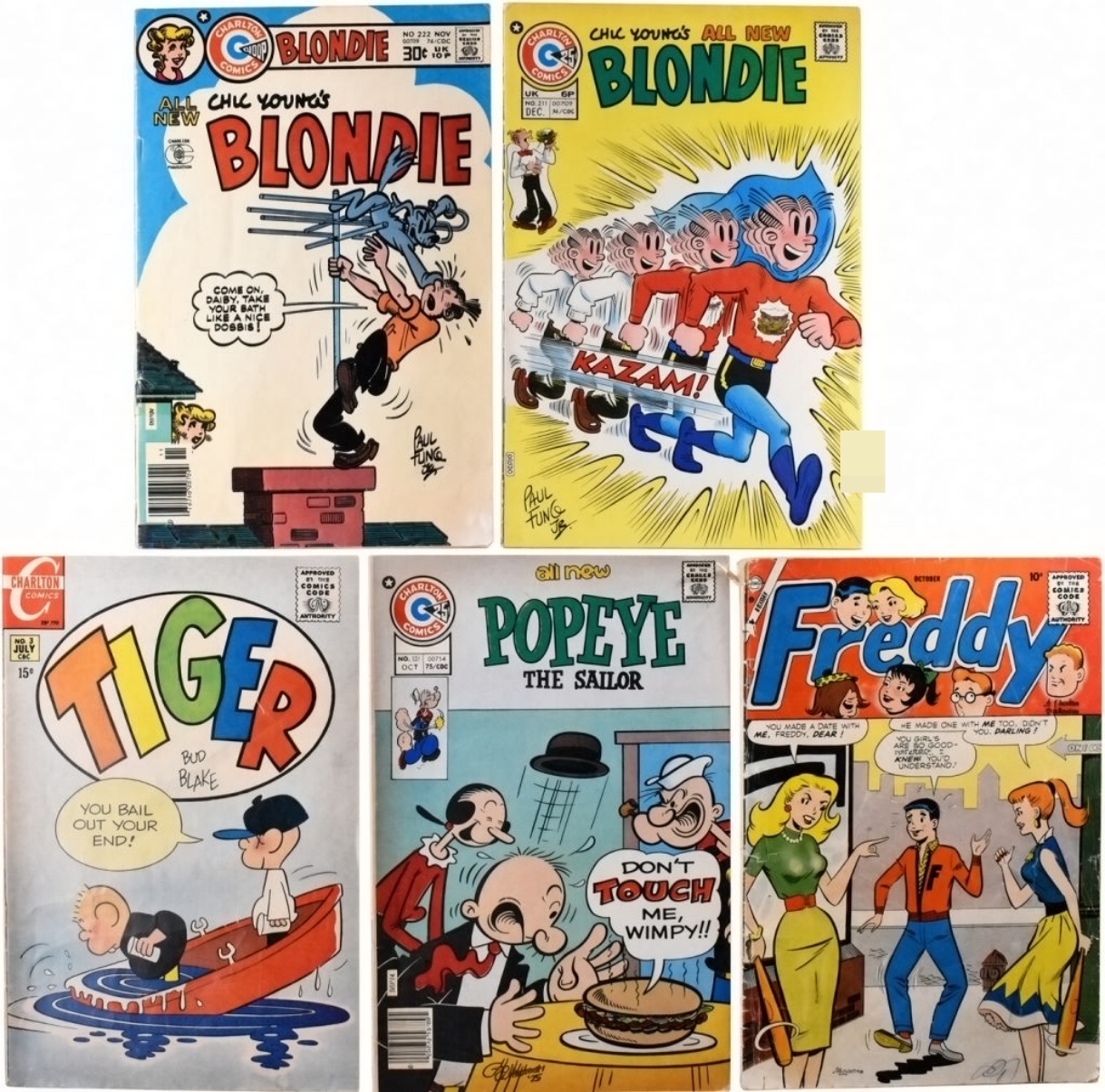 5-Vtg Charlton Comics
