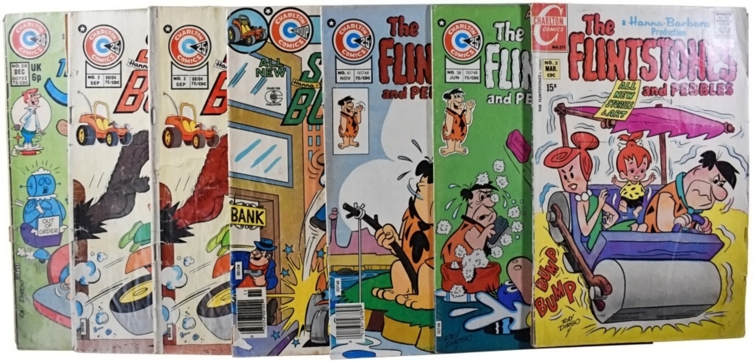 7-Vtg Charlton Cartoon Comics