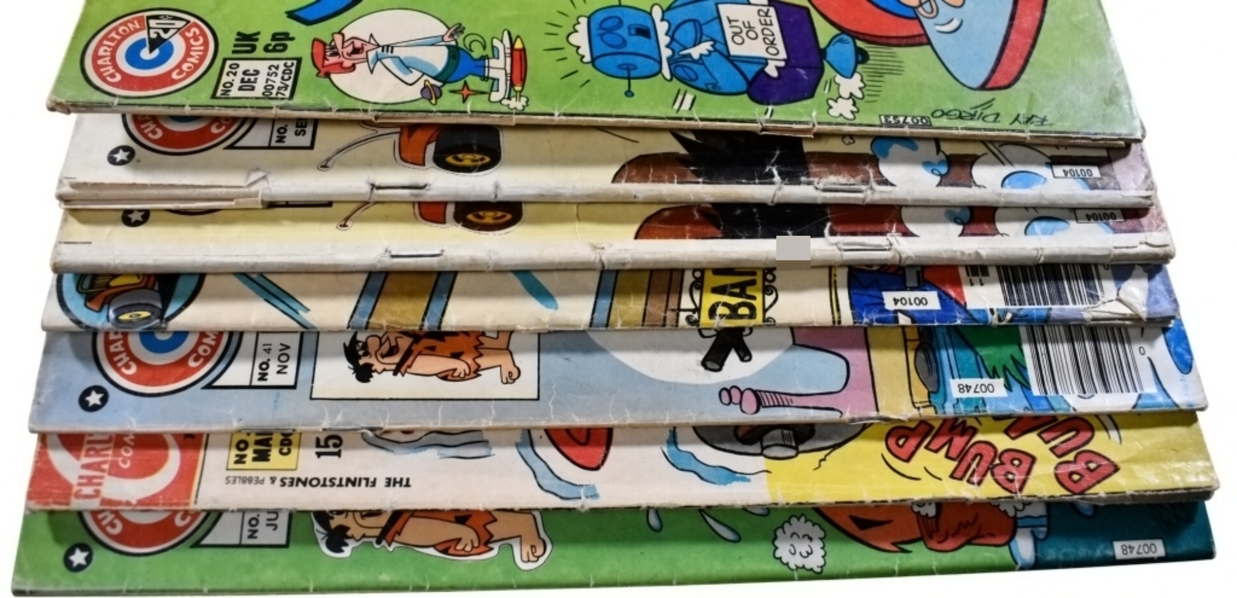 7-Vtg Charlton Cartoon Comics