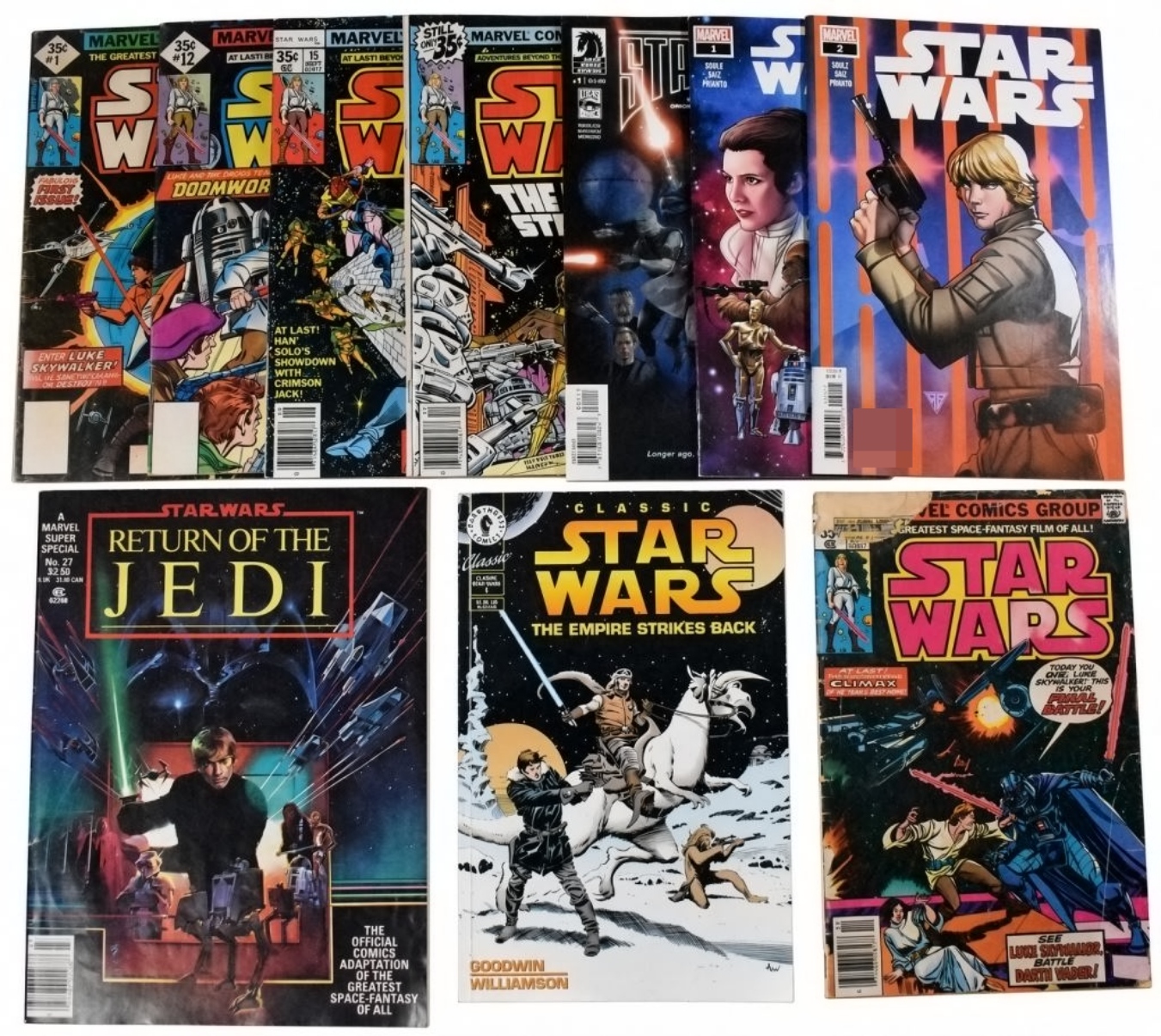 Star Wars Lot; (7) Marvel plus More