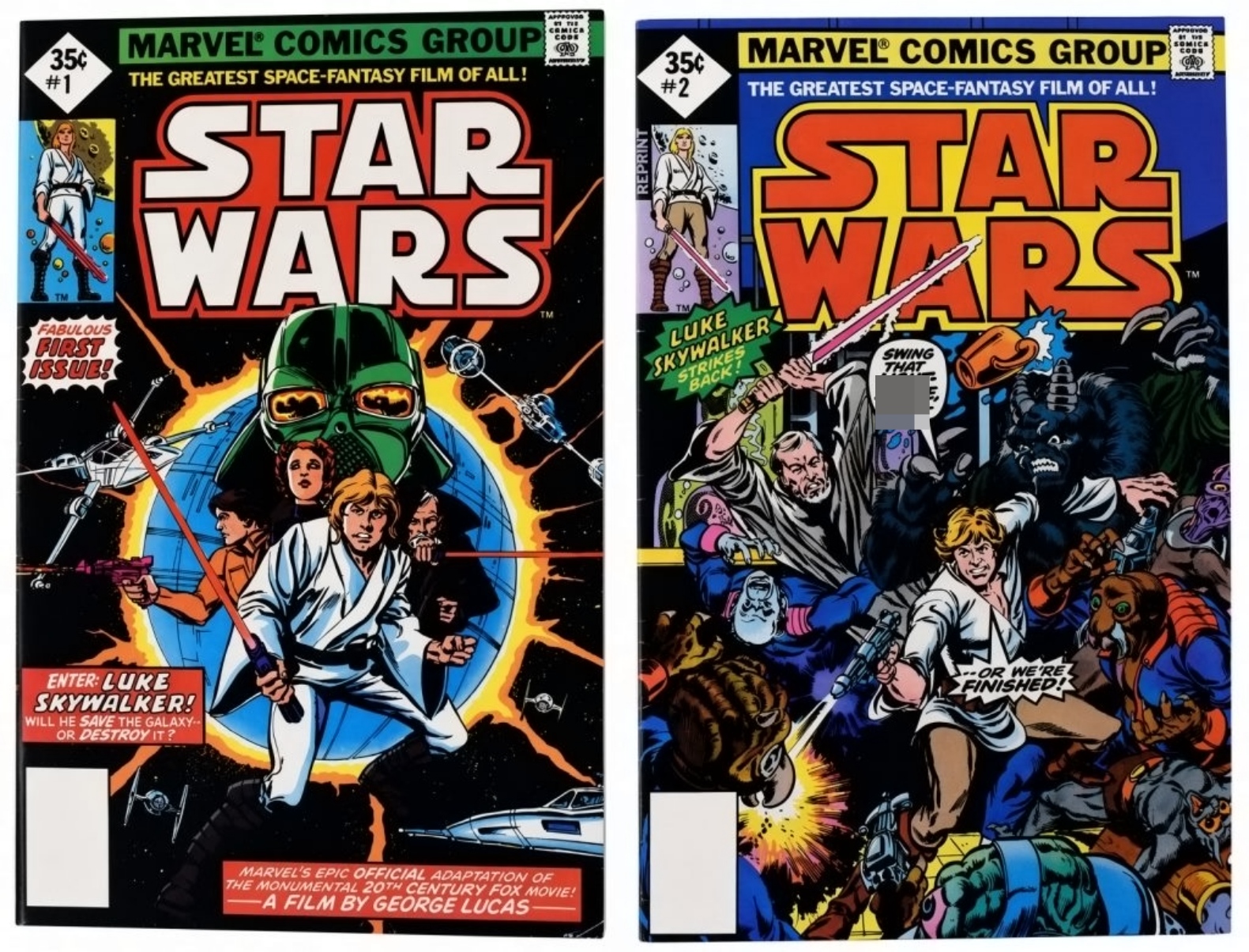 (2) 1977 Star Wars Comics #1 & #2 (Keys)