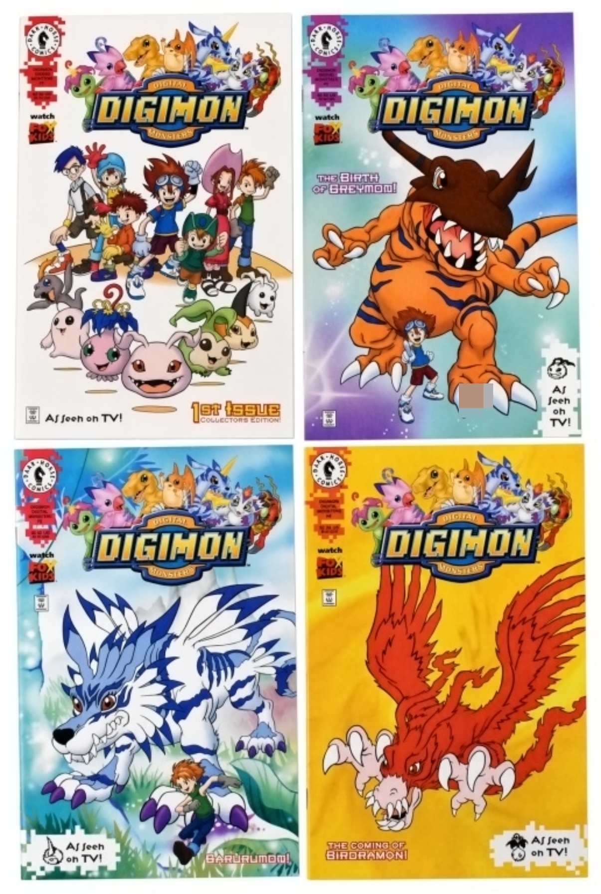 Digimon Dark Horse Comics #1 thru #4