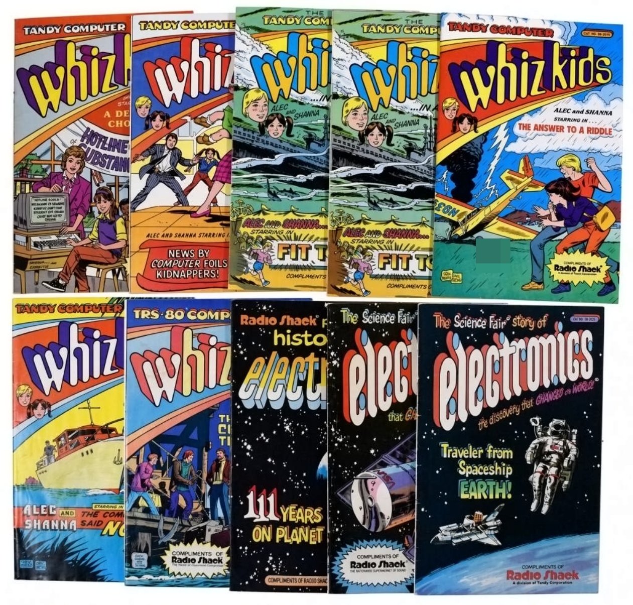 (7) Whiz Kids (3) Radio Shack Electronics