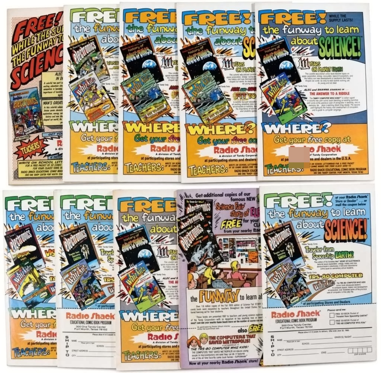 (7) Whiz Kids (3) Radio Shack Electronics