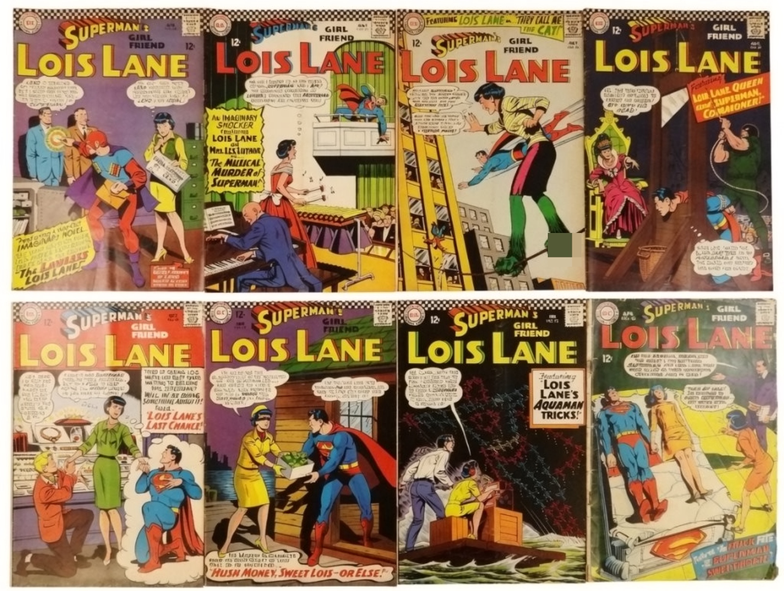 8-DC Lois Lane Comic Lot 1960s