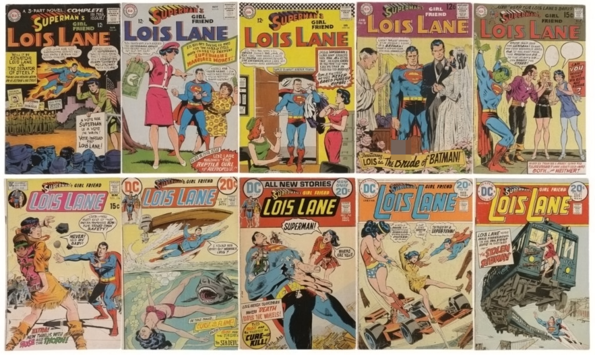 10-DC Lois Lane Comic Lot