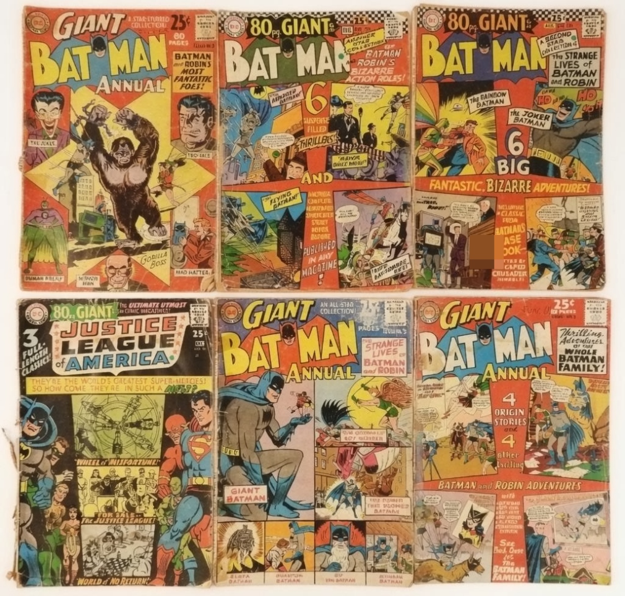 6-DC Giant Batman & Justice League 1960s