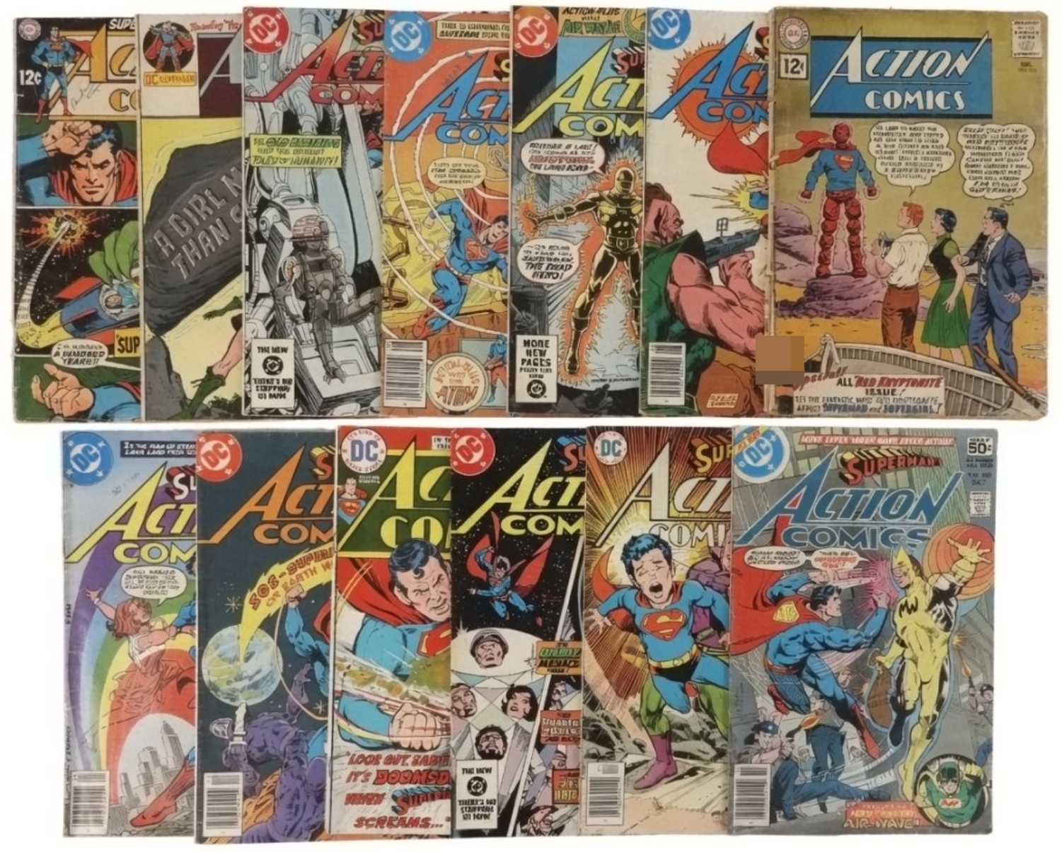 13-Action Comics DC Lot - 12c &15c included