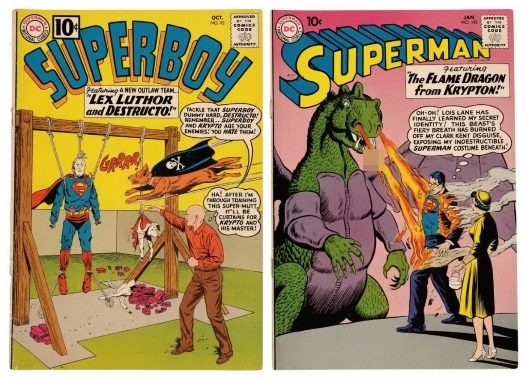 2-1961 DC 10c Comics; Superman & Superboy
