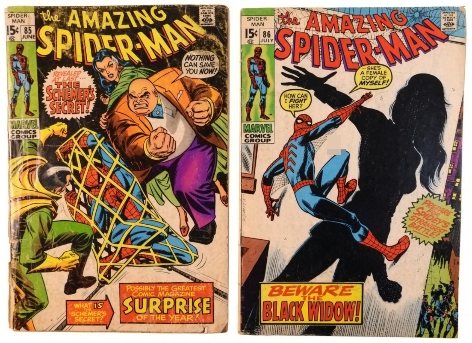(2) Amazing Spider-Man #85 & #86 Marvel 1970