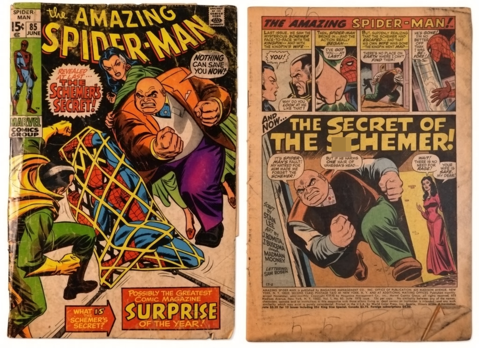 (2) Amazing Spider-Man #85 & #86 Marvel 1970
