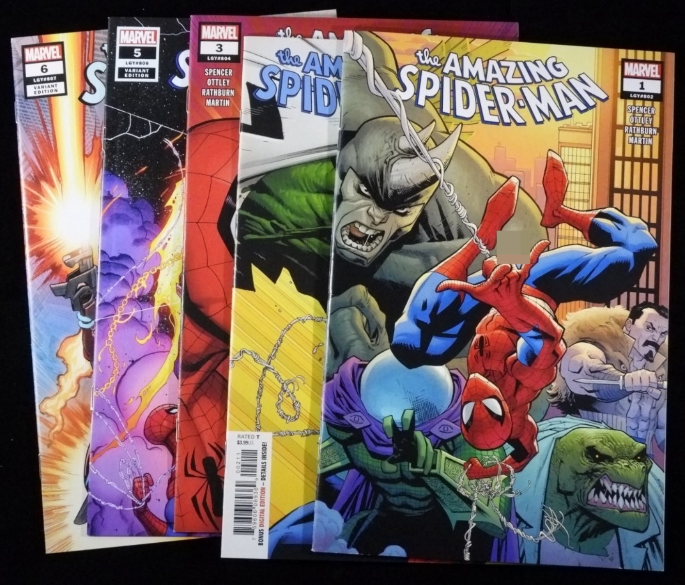 (5) Marvel Comics The Amazing Spider-Man