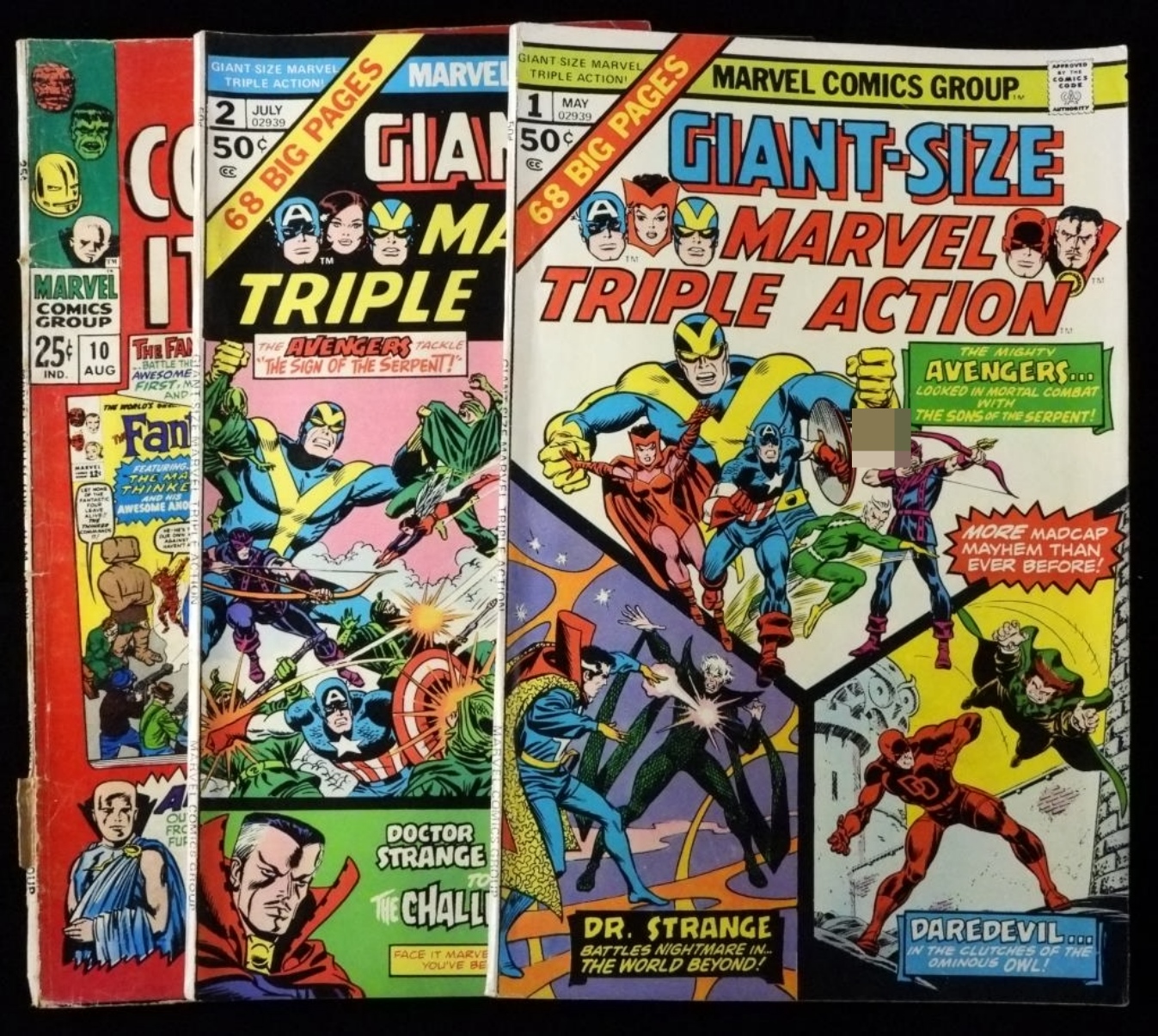 3- Marvel Colletors' & Giant Size Comics