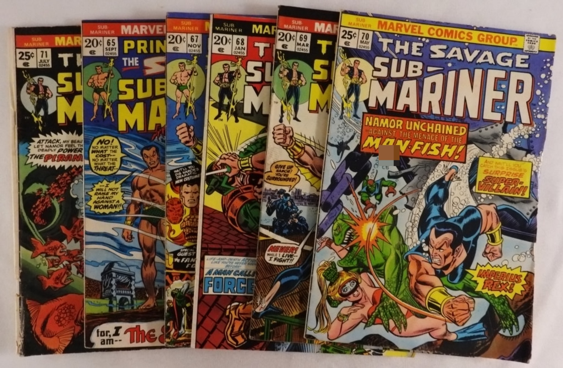 (6) The Savage Sub-Mariner Marvel Comics