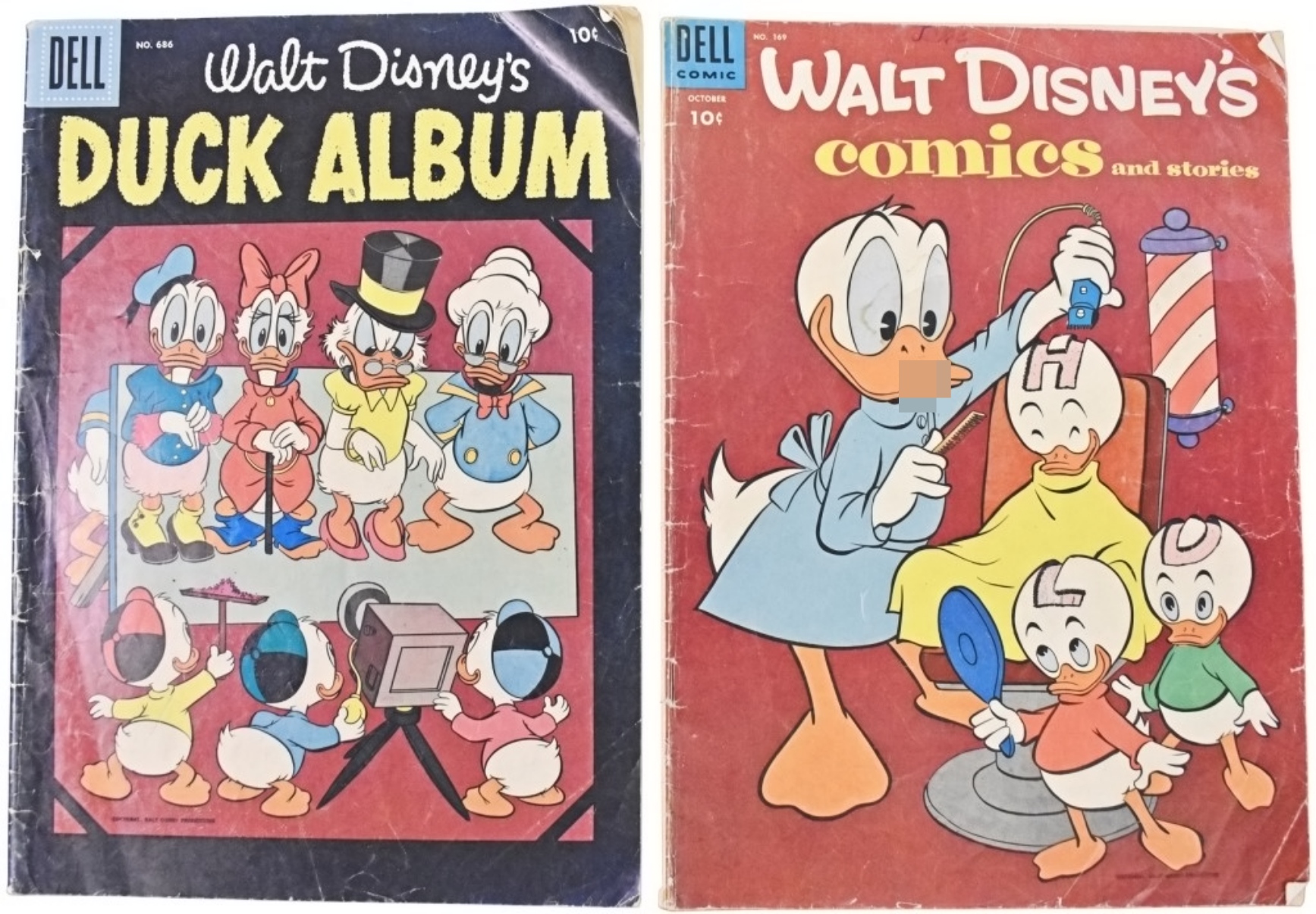 2-Dell 10c Vintage Comics