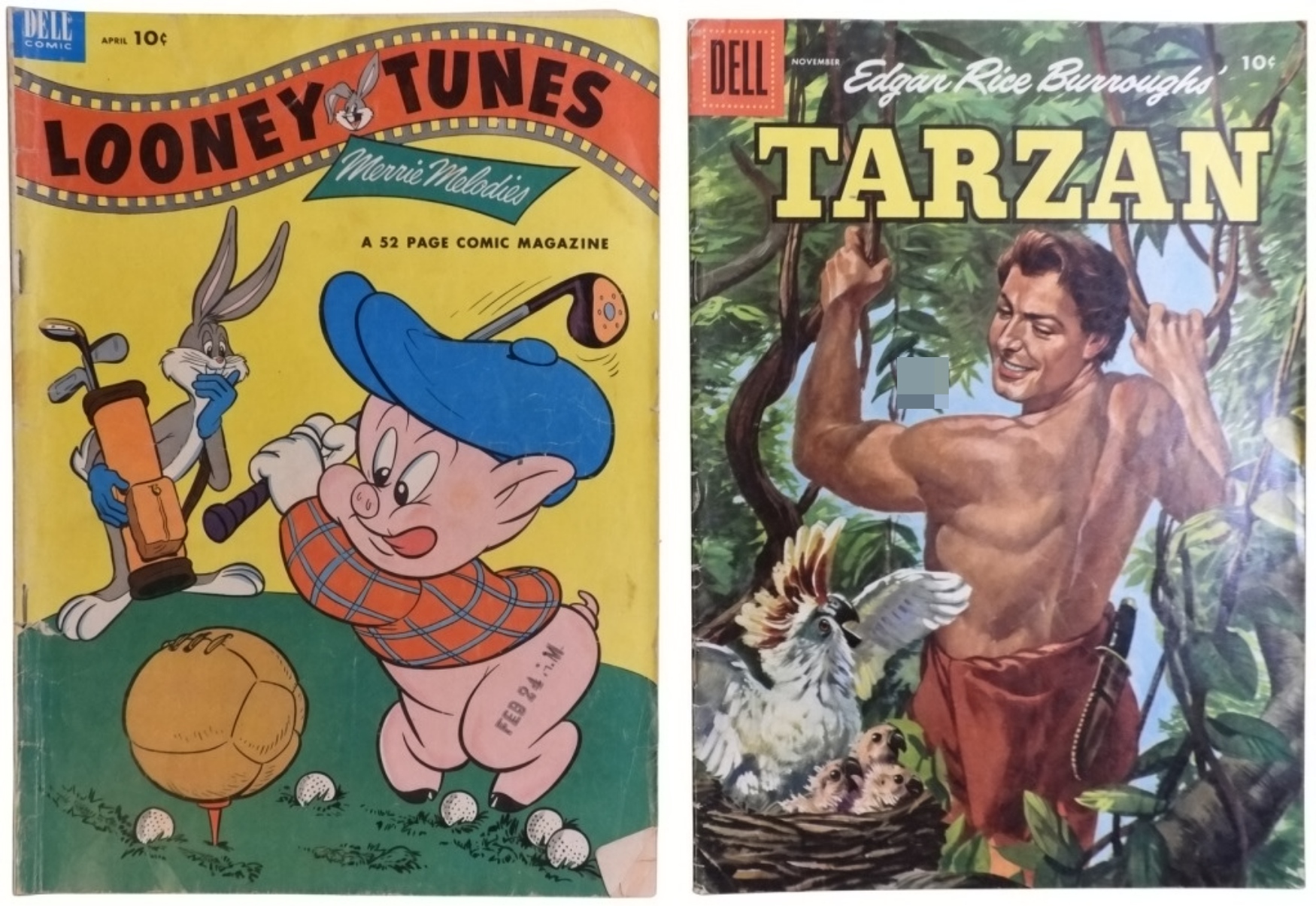 2-Dell 10c Vintage Comics
