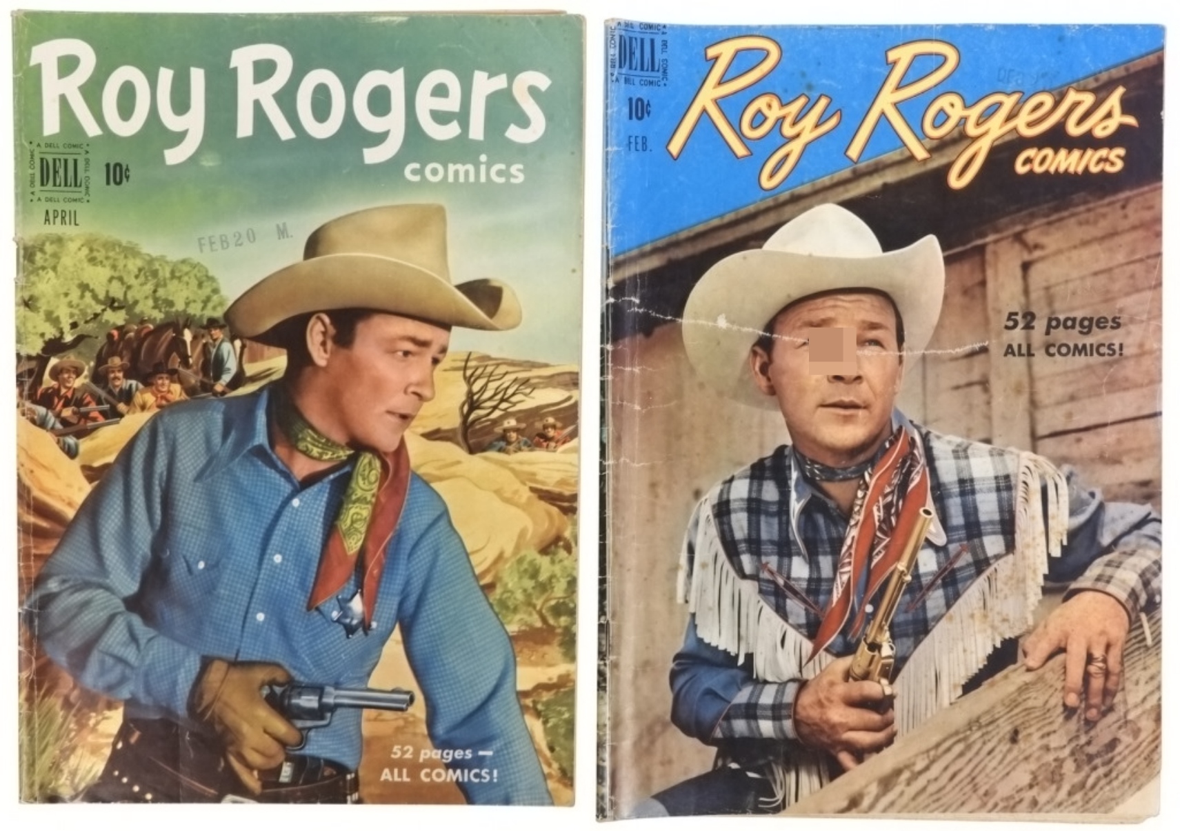 2-Dell 10c Vintage Comics