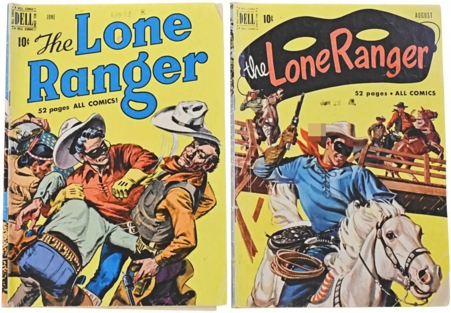 2-Dell 10c Vintage Comics