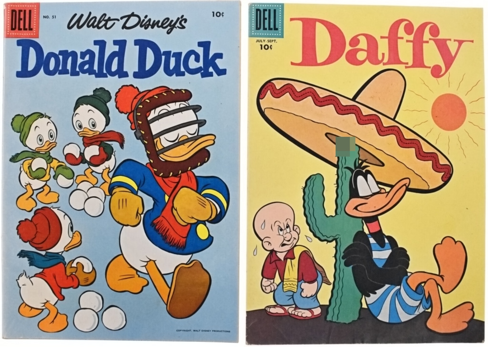 2-Dell 10c Vintage Comics