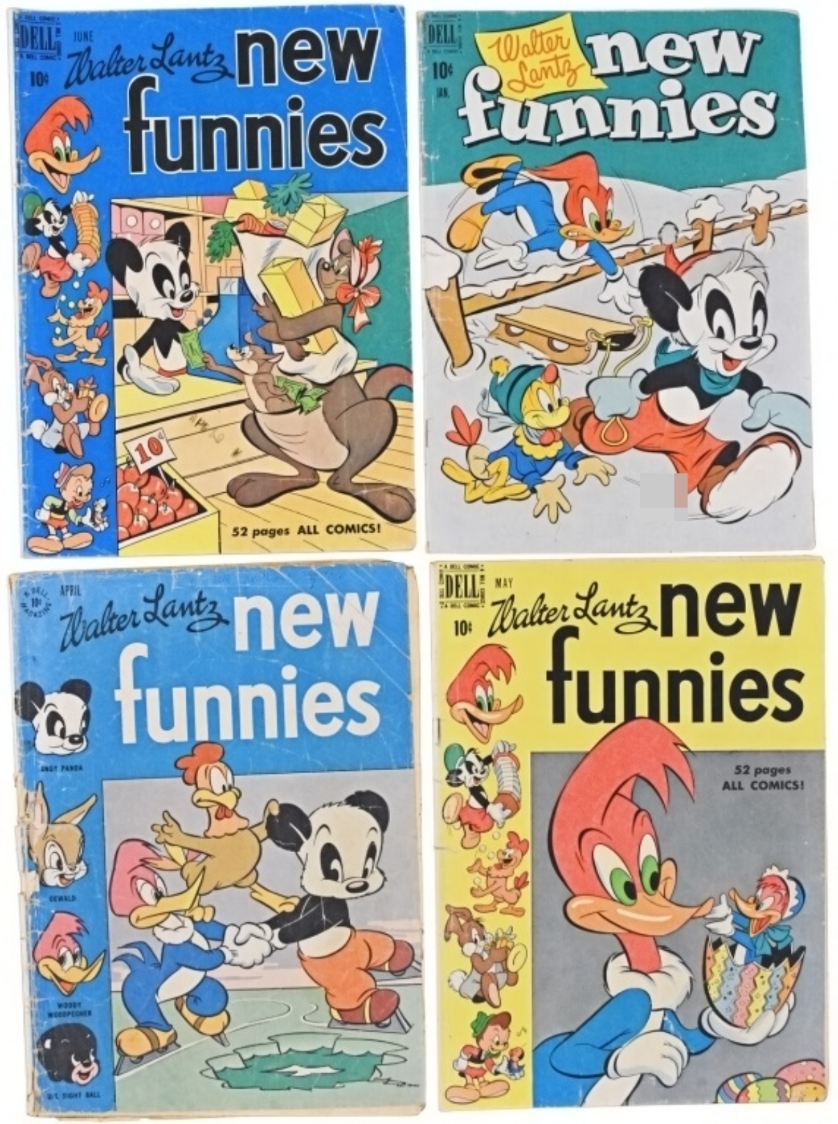 4-Dell 10c Vintage Comics