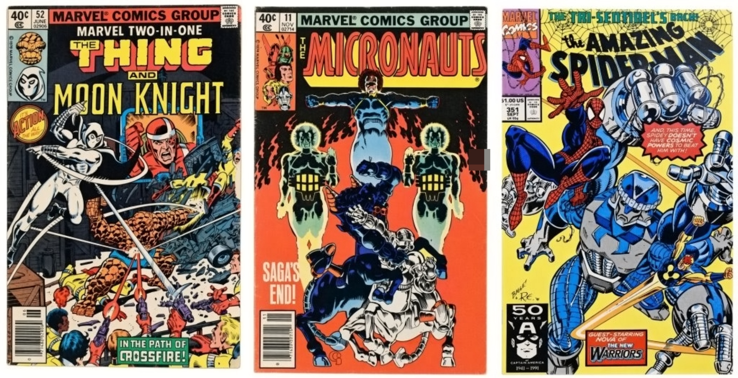 3-Marvel Comics: The Thing, Micronauts
