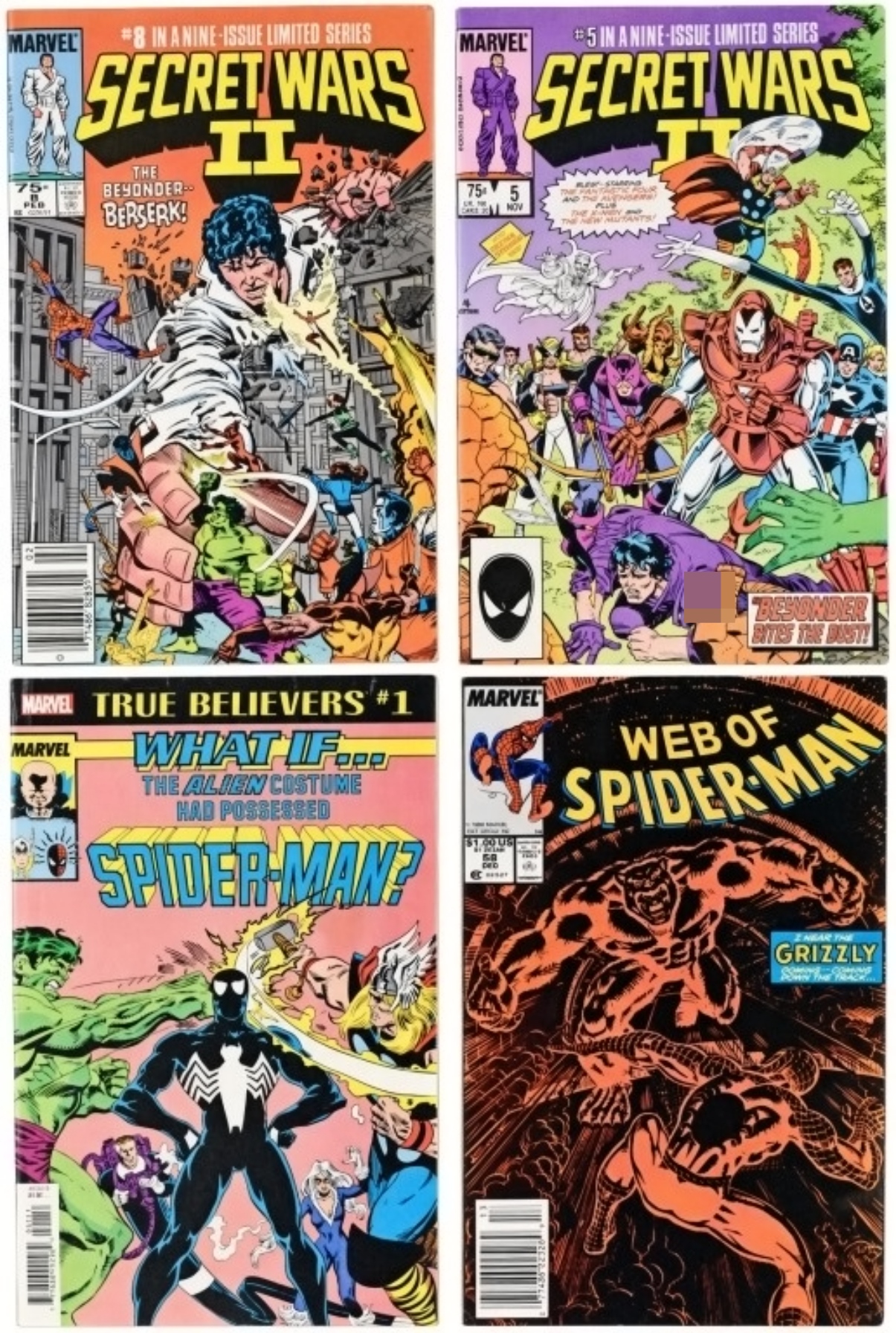 (4) Marvel Comics: Secret Wars & More