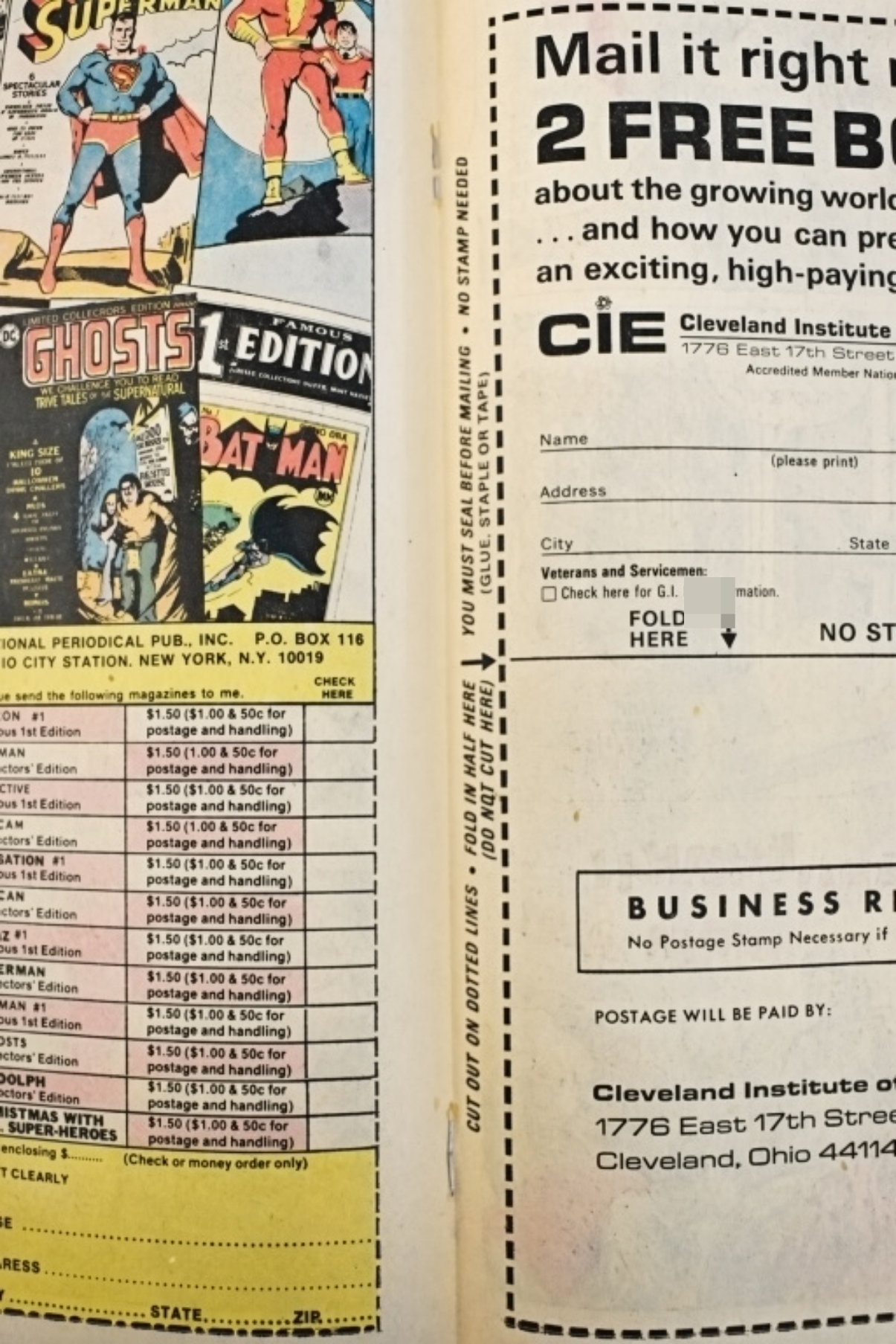 1973 DC #1 PLOP! Comic plus