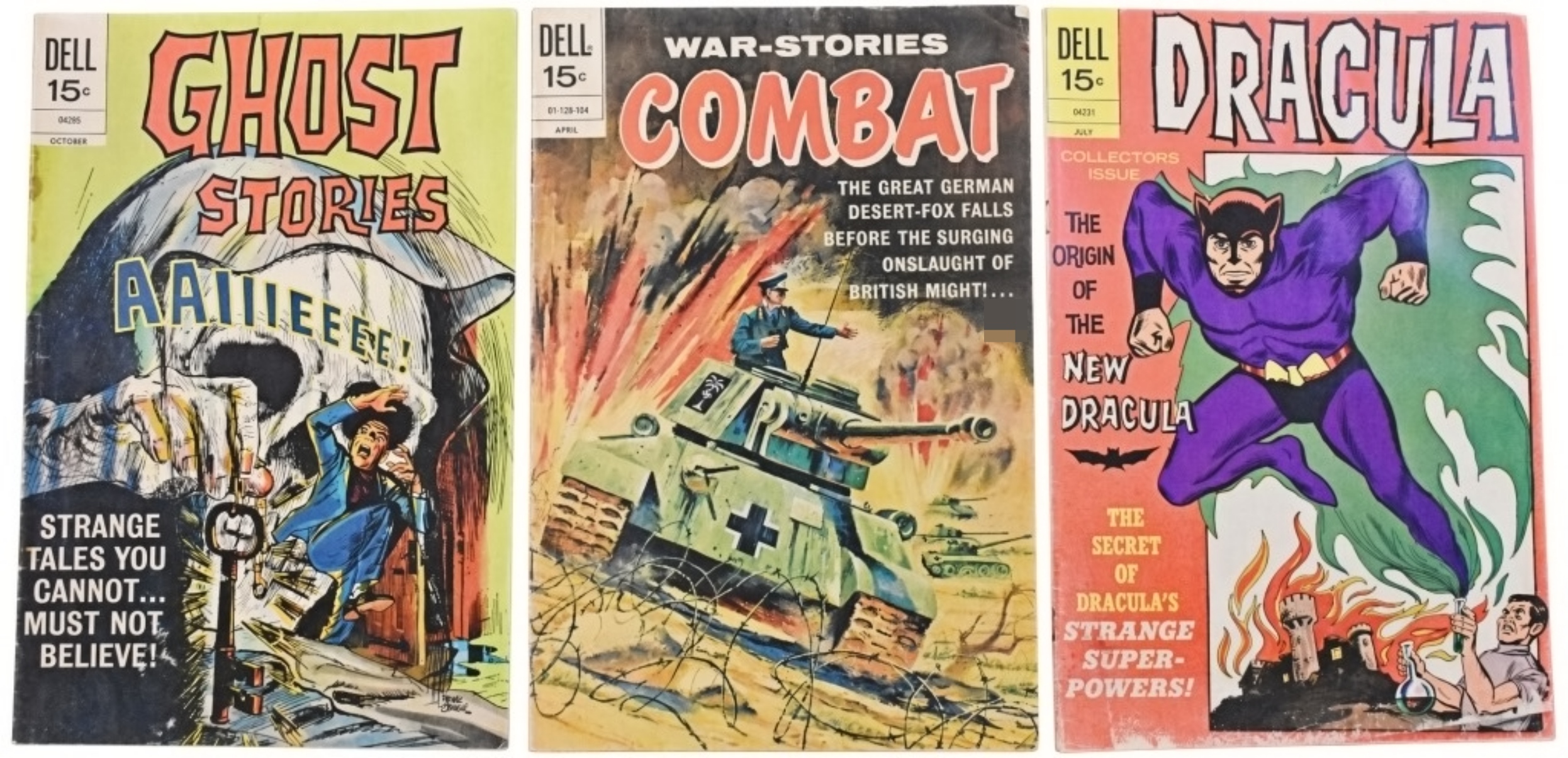 (3) Vintage Dell Comics: Dracula,