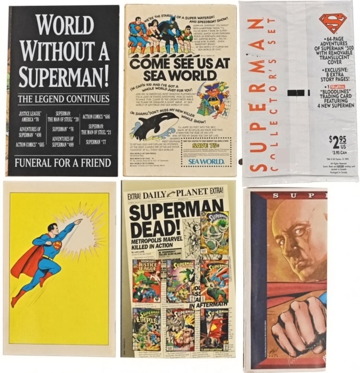 Superman Comic Lot: The Birth & Death