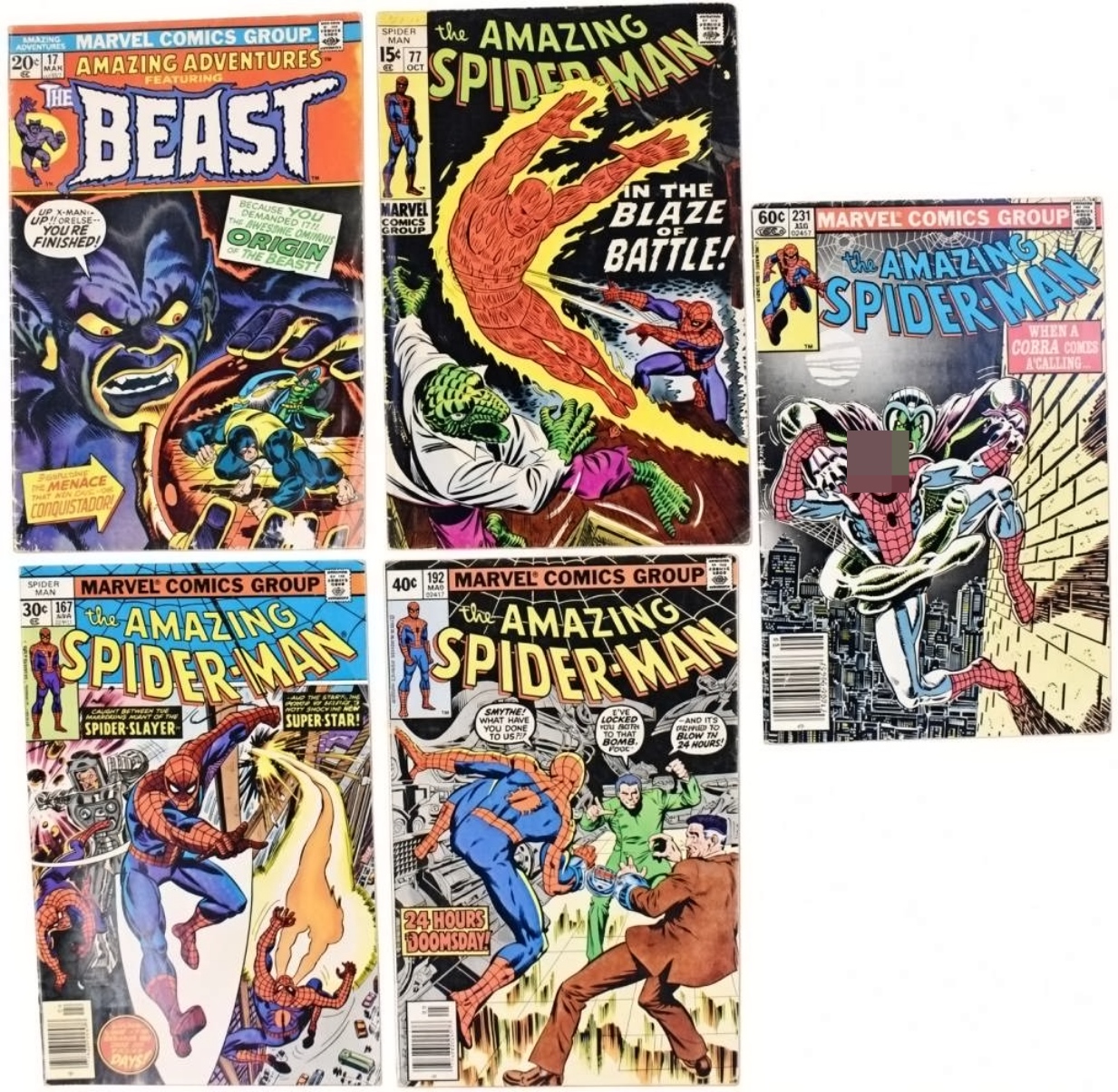 1977 Marvel Amazing Spider-Man #77 plus