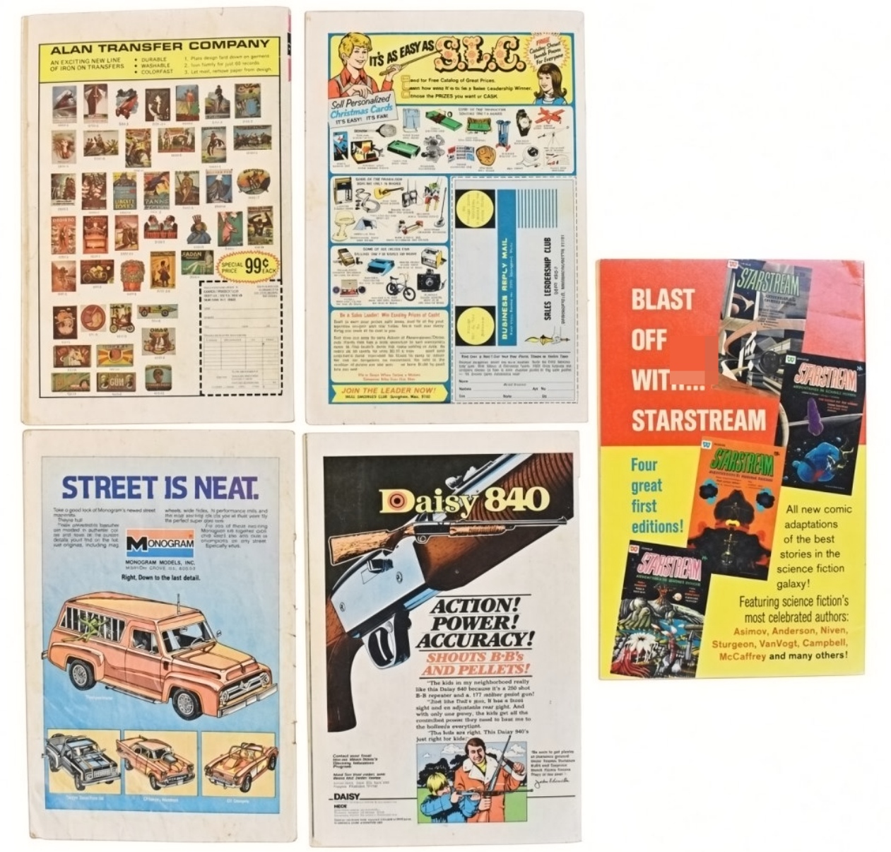 5-Whitman Comics with 1976 #1 Starstream